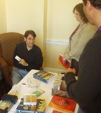 Jason Blume autographing his books at Song Symposium
