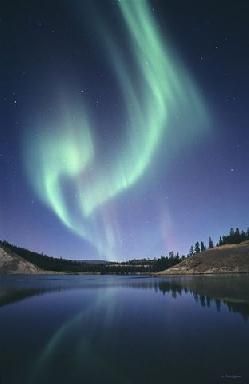 Northern Lights in Whitehorse, Yukon.
