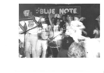 Grupo Batucada with Jaco Pastorius at the Blue Note circa 1985/1986; Photo-Terry Sanders
