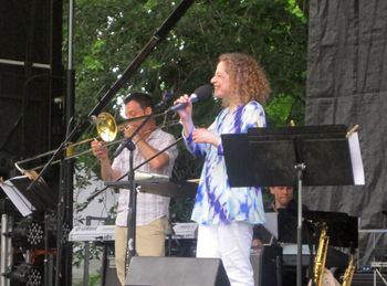 Chesco Jazz Festival 2012--L to R: Noah Bless, Susan Pereira, Klaus Mueller
