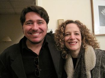 Susan with pianist Kiko Continentino
