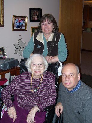 Mom, Linda and Jordan at the nursing home
