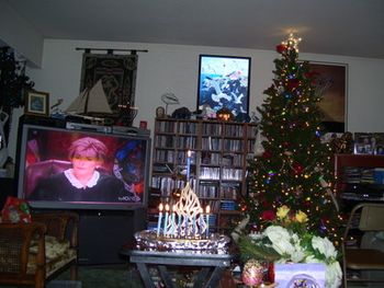 Christmas and Chanukah 2009 with Judge Judy at our house
