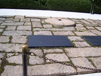 Eternal flame at JFK's gravesite
