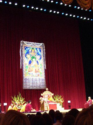 The Dalai Lama, full stage presentation
