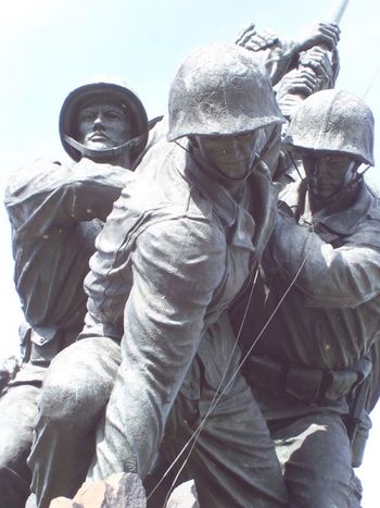 Iwo Jima statue (detail)
