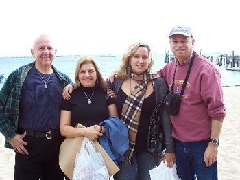 Joe, MaryEllen, Carly, and Jordan - by the Bay the next day
