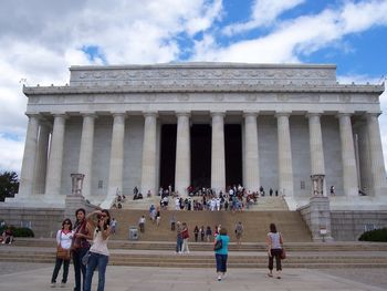 The impressive Lincoln Memorial
