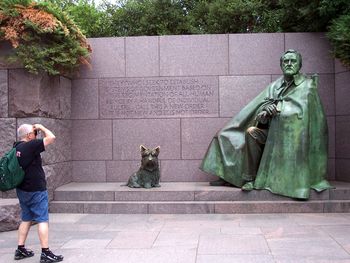 FDR with faithful dog Fela
