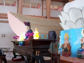 Front area of the altar to the Buddha
