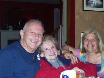 Happy family: Joe, his Mom Carol, and his sister Mary Ellen
