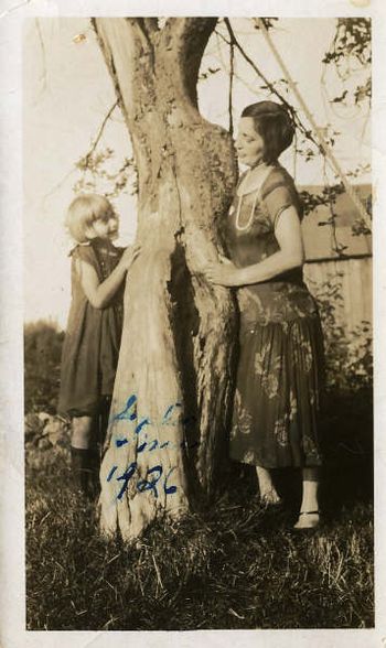 Sophie and her mom (my Grandma) Tillie - 1926
