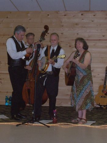 Linda and Poul's bluegrass band "Pickin' Up Speed" at a gig in Jefferson, WI (in concert)
