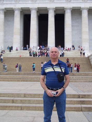 Jordan (me) in front of the Lincoln Memorial
