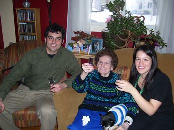 A toast to the happy couple from proud Grandma Carol
