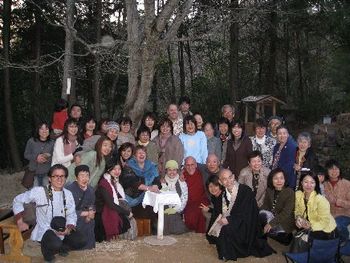 After the first concert of the tour, with our new friends at Saikoji, Miyoshi Hiroshima
