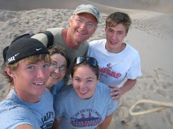 My Family on top of the Great Sand Dunes this summer. Chad, PJ, Tara, Me and Cord. I'm lucky I have such a great family!!
