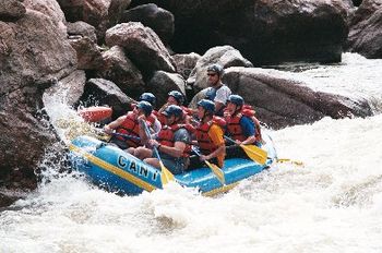 Whitewater Rafting down the Royal Gorge on the Arkansas river, We had a great time getting wet!!!!
