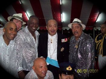 Esteban and the Cuban Band with the King of Tonga
