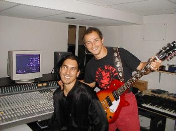 Eng: Derek Pacuk & Alex during recording session July 21, 2000
