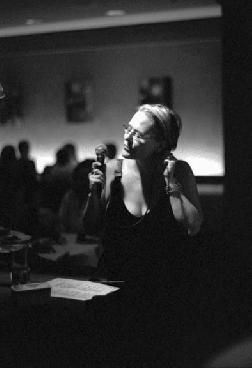 Singing Costello's "God, Give me Strength" at Pellini's - photo by Erik D. Anderson
