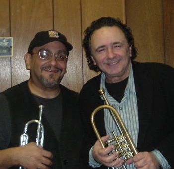 RV with his main man Claudio Roditi. NYC 2005
