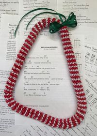 Candy Cane Lei Kit 