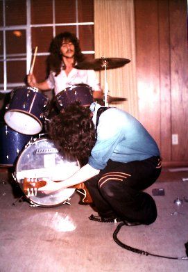 early shot of MC and Joe Allen ( Drummer )
