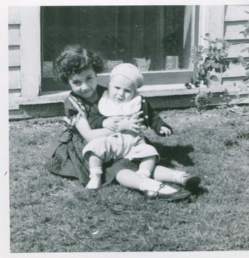 LaJuana and "happy" 1-year old Bob -- 1953 (Seattle)
