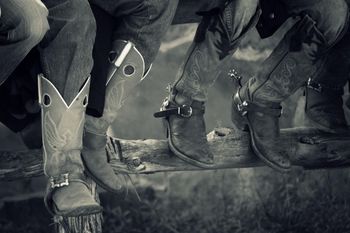 Real cowboy boots!
