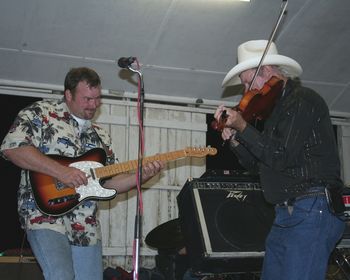 Steve with legendary Texas fiddleman, Frenchie Burke
