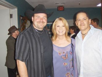 Steve & Todd with Patty Loveless, backstage at the Opry, 2007
