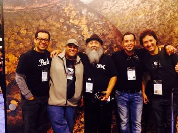 Namm 2013 Dex, Rick, Tony Banda, Me, and Julio Figz
