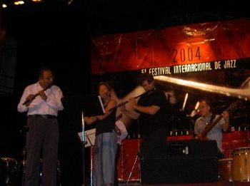 Javier, Mia, Matt and Oscar play at Jazz Fest Internacional
