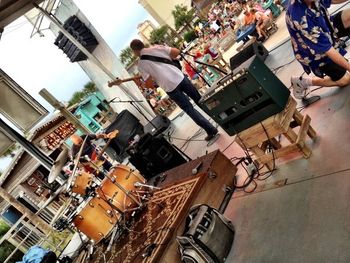 With Stan Foster, Donnie Skidmore, and Karl Langley at The Hangout, Gulf Shores, AL. July 10, 2012.
