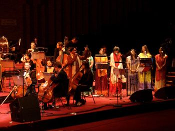 Recent performance at Wembley conference centre with 50 piece orchestra
