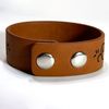 WhiskeyBelles Leather Embossed Cuff Bracelet - 1" width