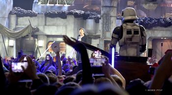 At Star Wars Celebration London, an exuberant Ewan McGregor whips the crowd into a frenzy of galactic proportions. PCD Photo
