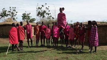 At their village on the Mara, a Maasai catches some serious air. PCD Photo
