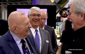 At an Texas Aviation Hall of Fame in which his old friend and colleague, Christopher Kraft, was inducted, Legendary NASA Flight Director Gene Kranz had PCD and others in stitches.
