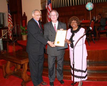 Ray Reach receives proclamation from Alabama State legislature for his contributions to jazz education in Alabama
