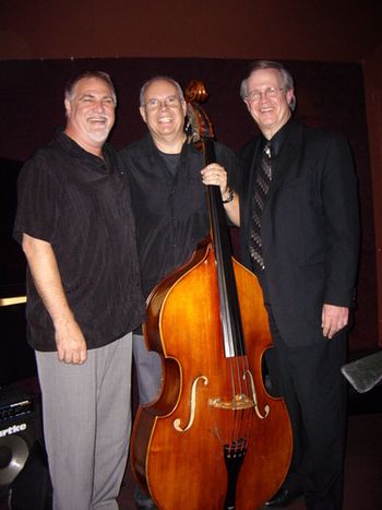 Jimmy Charles, George Schek and Ray Reach after a gig at The Jazz Corner, Hilton Head, South Carolina.
