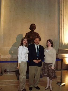 Katherine Woodward, David, and Melody McClellan with Marian Anderson in Philadelphia 2006
