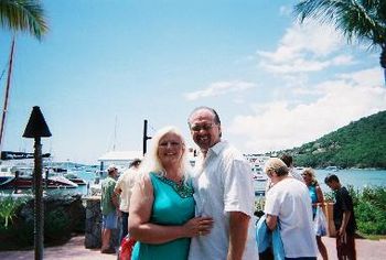 Tom & Cheryl in St John's Island, US Virgin Islands...all smiles!
