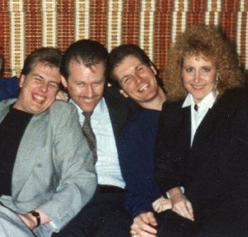 Now frontmen for Palmetto State Quartet, life long friends Brian and Kerry Beatty with Tom and Kerry's wife, Lisa.