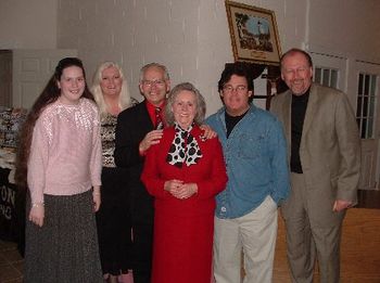 L to R: Troye, Cheryl, JB Spencer, Barbara Spencer, Marty Raybon and Tom Dalton all smiles after TV 46 Telethon March 6th.
