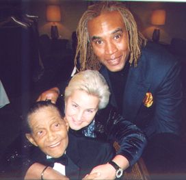 Backstage with Jimmy & Jeane (soul sister) Scott & Chazz Dixon.  Jimmy is one of the true giants of our industry, even Billie Holiday adored and was influenced by him.  He is class personified.
