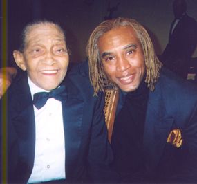 Backstage stage with the legendary Jimmy Scott & Chazz Dixon
