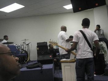 Deitrick Haddon Recording Rehearsal...Look Out Tampa!! (Gerald Haddon, David Haddon, Deitrick, Lil Chris, Marcus and Syd.
