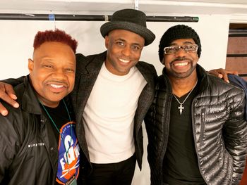 Backstage after our show in San Francisco with Wayne Brady!
